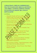 COMSAE PHASE 1 FORM 119 COMPREHENSIVE &NewLine;PRACTICE EXAMINATION ORIGINAL QUESTIONS &NewLine;AND CORRECT ANSWERS &lpar;VERIFIED ANSWERS&rpar; &NewLine;PLUS RATIONALES 2026&vert;2027 Q&A &vert; INSTANT &NewLine;DOWNLOAD PDF