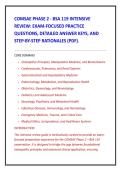 COMSAE PHASE 2 - BSA 119 INTENSIVE &NewLine;REVIEW&colon; EXAM-FOCUSED PRACTICE &NewLine;QUESTIONS&comma; DETAILED ANSWER KEYS&comma; AND &NewLine;STEP-BY-STEP RATIONALES &lpar;PDF&rpar;&period; 