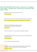 NRNP 6566&sol; NRNP6566 Midterm Exam &vert; Advanced Care of Adults in &NewLine;Acute Settings I &vert; Questions and V erified Answers&vert; Latest 2025&sol; 2026 &NewLine;Update- Walden