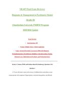 NR-607 Final Exam Reviewer&NewLine;Diagnosis & Management in Psychiatric Mental&NewLine;Health III&NewLine;Chamberlain University PMHNP Program&NewLine;2025&sol;2026 Update