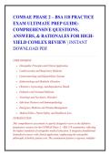 COMSAE PHASE 2 &ndash; BSA 118 PRACTICE &NewLine;EXAM ULTIMATE PREP GUIDE&colon; &NewLine;COMPREHENSIVE QUESTIONS&comma; &NewLine;ANSWERS&comma; & RATIONALES FOR HIGH&NewLine;YIELD COMLEX REVIEW &vert; INSTANT &NewLine;DOWNLOAD PDF&period;