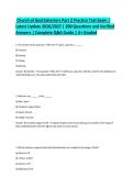 Church of God Exhorters Part 2 Practice Test Exam &vert; Latest Update 2026&sol;2027 &vert; 200 Questions and Verified Answers &vert; Complete Q&A Guide &vert; A&plus; Graded