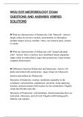 WGU D311 MICROBIOLOGY EXAM&NewLine;QUESTIONS AND ANSWERS VERIFIED&NewLine;SOLUTIONS