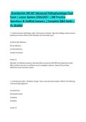 Chamberlain NR 507 Advanced Pathophysiology Final Exam &vert; Latest Update 2026&sol;2027 &vert; 200 Questions and Verified Answers &vert; Complete Q&A Guide &vert; A&plus; Graded