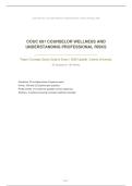 COUC 691 COUNSELOR WELLNESS AND UNDERSTANDING PROFESSIONAL RISKS PAPER &vert; 2026 UPDATE &vert; WITH COMPLETE SOLUTIONS&period;