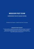 MISSOURI POST EXAM&NewLine;COMPREHENSIVE PRACTICE &lpar;2026&sol;2027 EDITION&rpar;