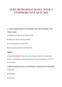 NURS 180 Exam Compilations with Complete & Verified Solutions