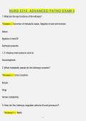 NURS 5315 ADVANCED PATHOPHYSIOLOGY EXAM 5 QUESTIONS & ANSWERS &vert; STUDY GUIDE