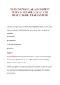 NURS 190 PHYSICAL ASSESSMENT&NewLine;WEEK 6&colon; NEUROLOGICAL AND&NewLine;MUSCULOSKELETAL SYSTEMS