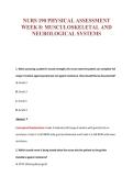 NURS 190 PHYSICAL ASSESSMENT&NewLine;WEEK 8&colon; MUSCULOSKELETAL AND&NewLine;NEUROLOGICAL SYSTEMS