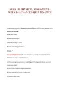 NURS 190 Exam Compilations with Complete & Verified Solutions