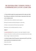NR 328 PEDIATRIC NURSING WEEK 3&NewLine;COMPREHENSIVE STUDY GUIDE 2026
