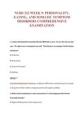 NURS 222 WEEK 9&colon; PERSONALITY&comma;&NewLine;EATING&comma; AND SOMATIC SYMPTOM&NewLine;DISORDERS COMPREHENSIVE&NewLine;EXAMINATION