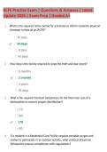 RCFE Practice Exam Study Guide &vert; Comprehensive Questions & Detailed Answer Explanations &vert; 2026 Updated Edition