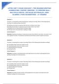 LETRS UNIT 5 EXAM 2026&sol;2027 &vert; THE READING-WRITING CONNECTION &vert; EXPERT VERIFIED &vert; 75 VERIFIED Q&A &vert; MULTIPLE-CHOICE &vert; DETAILED RATIONALES &vert; NGN-ALIGNED &vert; PASS GUARANTEED &ndash; A&plus; GRADED