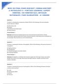 BIOD 102 FINAL EXAM 2026&sol;2027 &vert; HUMAN ANATOMY & PHYSIOLOGY II &ndash; PORTAGE LEARNING &vert; EXPERT VERIFIED &vert; 125 VERIFIED Q&A &vert; DETAILED RATIONALES &vert; PASS GUARANTEED &ndash; A&plus; GRADED