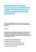 NBME CBSE-Style Comprehensive&NewLine;Practice Examination- COMPLETE &lpar;100&rpar;&NewLine;CURRENT TESTING QUESTIONS AND&NewLine;CORRECT ANSWERS WITH DETAILED&NewLine;EXPLANATIONS&period;