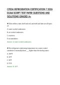 CFESA REFRIGERATION CERTIFICATION 7 2026 EXAM SCRIPT TEST PAPER QUESTIONS AND SOLUTIONS GRADED A&period;pdf&NewLine;&NewLine;