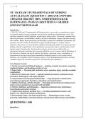 NU 136 EXAM 2 FUNDAMENTALS OF NURSING &NewLine;ACTUAL EXAM &lbrack; QUESTION 1- 200&rsqb; AND ANSWERS &NewLine;UPDATED 2026&sol;2027&vert; 100&percnt; VERIFIED&vert;DETAILED &NewLine;RATIONALES &ndash;PASS GUARANTEED A&plus; GRADED &NewLine;&vert;INSTANT DOWNLOAD 