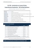 CLC 058 ACTUAL EXAM 2026&sol;2027 &vert; Introduction to Contract Pricing Questions & Verified Answers &vert; Pass Guaranteed - A&plus; Graded&NewLine;&NewLine;