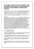 NU 136 EXAMS 1&ndash;2 BUNDLE ACTUAL EXAM &lbrack; QUESTION 1- 200&rsqb; &NewLine;AND ANSWERS UPDATED 2026&sol;2027&vert; 100&percnt; VERIFIED&vert;DETAILED &NewLine;RATIONALES &ndash;PASS GUARANTEED A&plus; GRADED &vert;INSTANT &NewLine;DOWNLOAD 