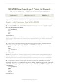 APEX NIH STROKE SCALE GROUP A 2026&sol;2027 &vert; Patients 1&ndash;6 Actual Exam &vert; Verified Answers & Rationales &vert; A&plus; Graded &vert; Pass Guaranteed&NewLine;&NewLine;