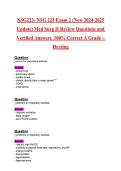 NSG 223 Med‑Surg II Exam 2 &ndash; Newest 2026 Update &vert; Verified Review Questions & 100&percnt; Correct Answers