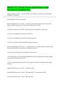 MICR 271 Final Exam Questions and Answers Graded A&plus;&period;