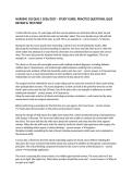 NURSING 102 QUIZ 1 2026&sol;2027 &ndash; STUDY GUIDE&comma; PRACTICE QUESTIONS&comma; QUIZ REVIEW & TEST PREP