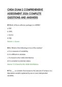 CHDA&lowbar;EXAM&lowbar;2&lowbar;COMPREHENSIVE&lowbar;ASSESSMENT&lowbar;2026&lowbar;COMPLETE&lowbar;QUESTIONS&lowbar;AND