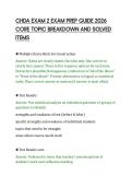 CHDA&lowbar;EXAM&lowbar;2&lowbar;EXAM&lowbar;PREP&lowbar;GUIDE&lowbar;2026&lowbar;CORE&lowbar;TOPIC&lowbar;BREAKDOWN&lowbar;AND&lowbar;SOLVED