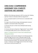 CHDA&lowbar;EXAM&lowbar;1&lowbar;COMPREHENSIVE&lowbar;ASSESSMENT&lowbar;2026&lowbar;COMPLETE&lowbar;QUESTIONS&lowbar;AND