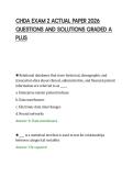 CHDA&lowbar;EXAM&lowbar;2&lowbar;ACTUAL&lowbar;PAPER&lowbar;2026&lowbar;QUESTIONS&lowbar;AND&lowbar;SOLUTIONS&lowbar;GRADED&lowbar;A&lowbar;PLUS