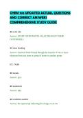 CHEM 103 UPDATED ACTUAL QUESTIONS AND CORRECT ANSWERS COMPREHENSIVE STUDY GUIDE&period;pdf&NewLine;&NewLine;