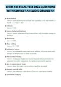 CHEM 103 FINAL TEST 2026 QUESTIONS WITH CORRECT ANSWERS GRADED A&plus;