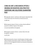 CHEM 120 UNIT 6 DISCUSSION OPTION 2 URANIUM