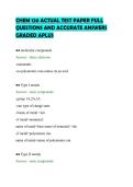 CHEM 120 ACTUAL TEST PAPER FULL QUESTIONS AND ACCURATE ANSWERS GRADED APLUS&period;pdf&NewLine;&NewLine;