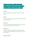 CHEM 120 FINAL PAPER UPDATED COMPLETE QUESTIONS AND CORRECT ANSWERS BUNDLED REVIEW GUIDE&period;pdf&NewLine;&NewLine;