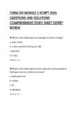 CHEM 210 MODULE 2 SCRIPT 2026 QUESTIONS AND SOLUTIONS COMPREHENSIVE STUDY SHEET EXPERT REVIEW&period;pdf&NewLine;&NewLine;