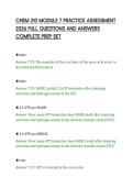 CHEM 210 MODULE 7 PRACTICE ASSESSMENT 2026 FULL QUESTIONS AND ANSWERS COMPLETE PREP SET&period;pdf&NewLine;&NewLine;