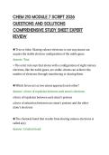 CHEM 210 MODULE 7 SCRIPT 2026 QUESTIONS AND SOLUTIONS COMPREHENSIVE STUDY SHEET EXPERT REVIEW&period;pdf&NewLine;&NewLine;