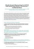 NR 568 Advanced Pharmacology for AGPCNP Final Actual Exam &lpar;Weeks 5&ndash;8&rpar; &ndash; Chamberlain University College of Nursing &ndash; 2026&sol;2027 Academic Year &ndash; Verified Questions and Answers