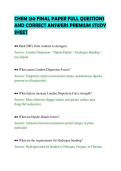 CHEM 210 FINAL PAPER FULL QUESTIONS AND CORRECT ANSWERS PREMIUM STUDY SHEET&period;pdf&NewLine;&NewLine;