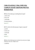 CHEM 210 MODULE 2 FINAL PAPER 2026 COMPLETE SOLVED QUESTIONS PRACTICE REVISION PACK&period;pdf&NewLine;&NewLine;