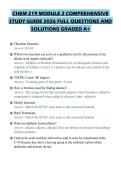 CHEM 219 MODULE 2 COMPREHENSIVE STUDY GUIDE 2026 FULL QUESTIONS AND SOLUTIONS GRADED A&plus;&period;pdf&NewLine;&NewLine;