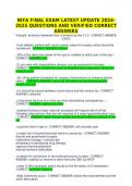 NIFA Final Exam &ndash; Latest 2026 Update &vert; 550 Standardized Questions & Verified Correct Answers &vert; Guaranteed A‑Level Surgical Assisting Review