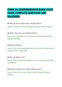 CHEM 219 COMPREHENSIVE EXAM STUDY GUIDE COMPLETE QUESTIONS AND SOLUTIONS&period;