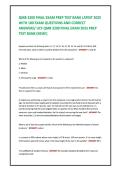 QMB 3200 Final Exam Prep Test Bank &ndash; Latest 2026 Update &vert; 180 Verified Questions & Correct Answers &lpar;Quantitative Methods Review&rpar;