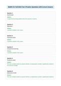 BADM 211 Fall 2024 Test 2 Practice Questions with Correct Answers