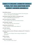 CHEM 219 ORGANIC CHEMISTRY MODULE 5 FINAL TEST 2026 QUESTIONS WITH CORRECT ANSWERS GRADED A&plus;&period;pdf&NewLine;&NewLine;